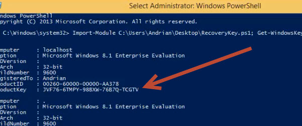 How Recover The License Key To Activate Windows 8 And 8 1 Pro