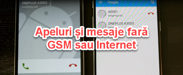 Chamadas e mensagens sem GSM ou Wi-Fi