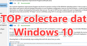 STOP narušení soukromí na webu Microsoft Windows 10