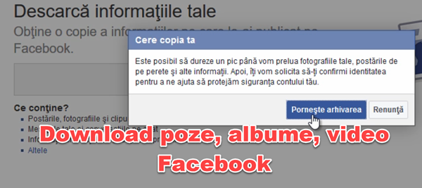 Descarcă Tot De Pe Facebook Foto Albume Video Si Mesaje