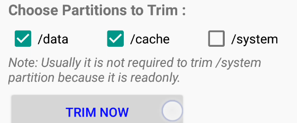 Como telefone Android mais rápido com TRIM