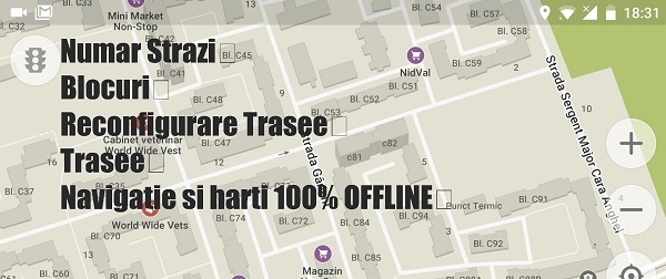 De beste toepassing OFFLINE navigatie en kaart