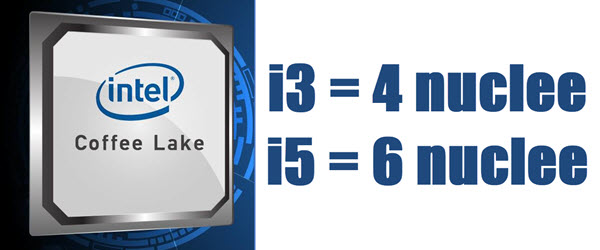 PC-konfigurasjon med ny Intel i3 med 4 NUCLEE Coffe Lake