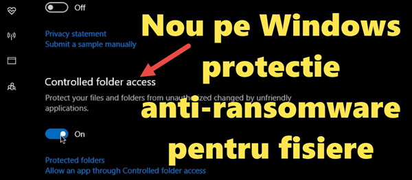 Anti-ransomware anti-encryption NUEVOS archivos en Windows Defender