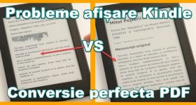 Conversie cărți PDF pentru Kindle fără erori de formatare