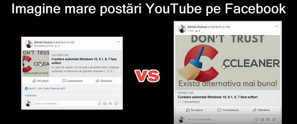 YouTube Bigger Thumbnail for Share on Facebook