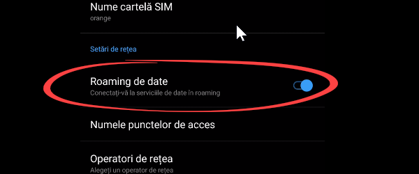 How do you activate roaming and data from abroad on Orange Vodafone and Telekom 2