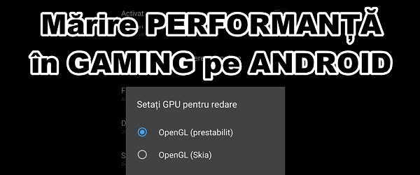 Bật Bầu trời OpenGL để có hiệu suất tốt hơn trong trò chơi Android