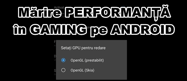 Turn on OpenGL Skies for better performance in Android games