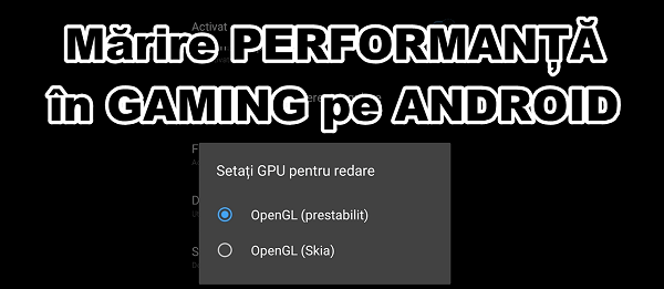 Android'de oyunlarda daha iyi performans için OpenGL Skia etkinleştirme