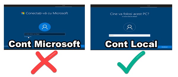 Installera Windows 10 på ditt lokala konto