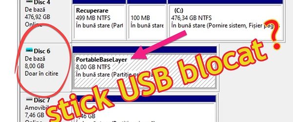 Reparação de stick USB não reconhecida em PortableBaseLayer