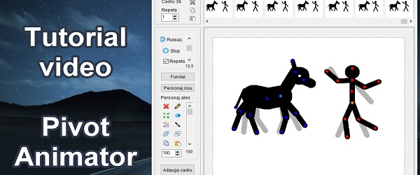 Výukový program pre animácie s programom Pivot Animator