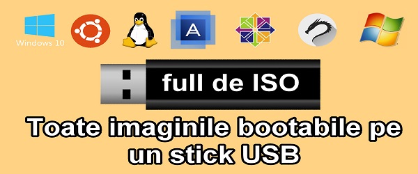 عصا USB متعددة أنظمة التشغيل مع ISOs متعددة