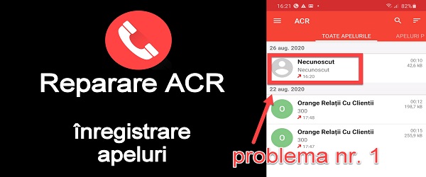 Record phone calls with ACR