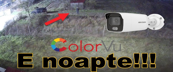 Color images at night surveillance cameras with ColorVu