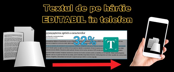 Pretvaranje pisanja s papira u EDITABLE tekst na telefonu