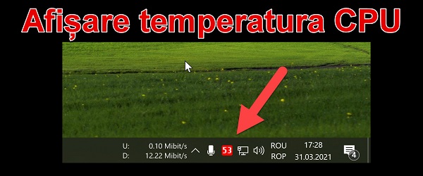 Vis prosessorens temperatur på oppgavelinjen i Windows