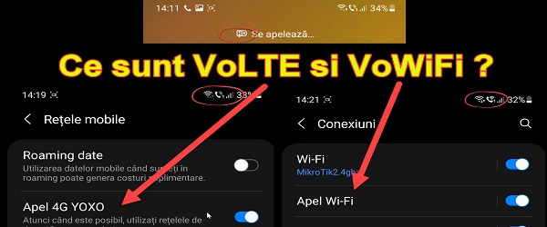 Ce sunt tehnologiile VoLTE si VoWiFi