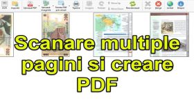 Creare PDF din multe pagini scanate