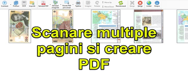 Create PDF from many scanned pages