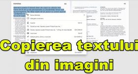 Copia di testo da immagini e scansioni in rumeno con OCR