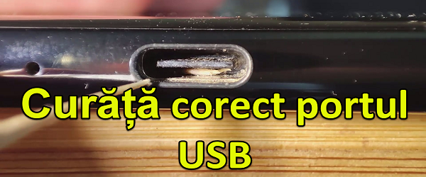 How to clean the phone's USB port of impurities