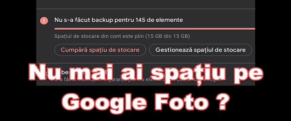 Selectare și ștergere multiplă Google Foto