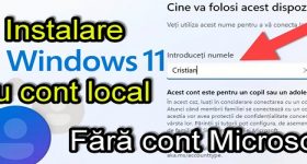 Εγκαταστήστε τα Windows 11 με τοπικό λογαριασμό