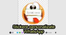 creare stickere personalizate în WhatsApp