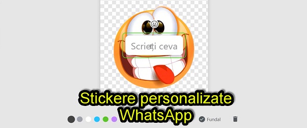 creare stickere personalizate în WhatsApp