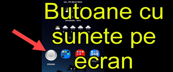 Boutons avec des sons amusants sur le téléphone