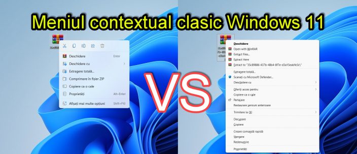 Klasiskā Windows 11 kontekstizvēlne