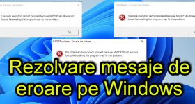 Odpravite sporočila o napakah v sistemu Windows