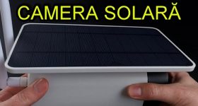 배터리가 장착된 태양광 감시 카메라