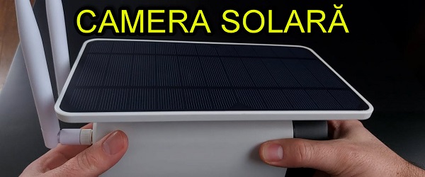 SOLAR SURVEILLANCE CAMERA with batteries