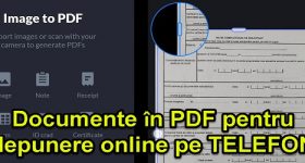 Creare PDF din documente pe telefon