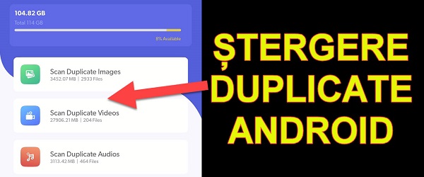Delete duplicate files on Android phones