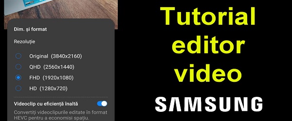 Video redaktora apmācība Samsung tālruņiem