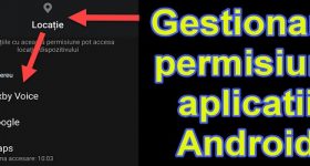 Gestionarea permisiunilor pentru aplicații în Android