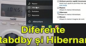 Differences between standby and hibernation modes