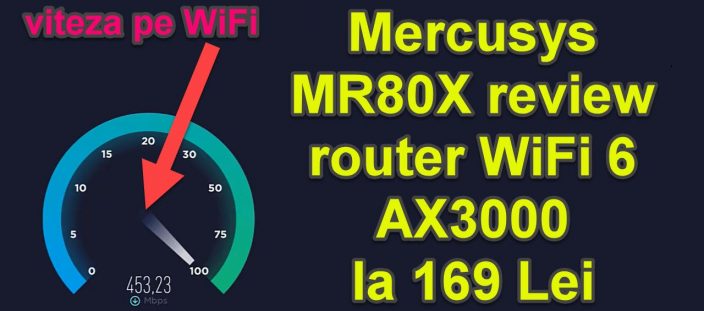 Mercusys MR80X router WiFi 6 accesibil