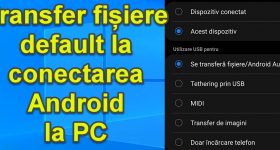 Pengaturan transfer file default USB Android