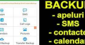 Super Backup ziņojumiem, kontaktpersonu zvaniem