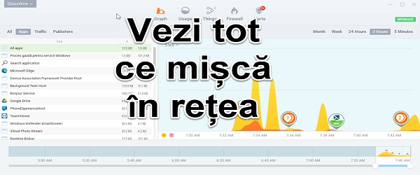 Glasswire firewall care vede toată rețeaua