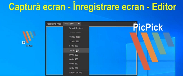 PickPick editare captură înregistrare ecran gratis