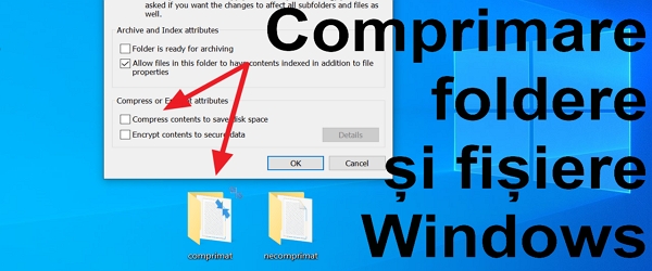 Compress folders to save Windows space