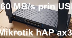 Mikrotik hAP ax3 recenzia výborný router