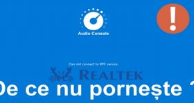 Fejlfinding af Realtek Audio Console-start
