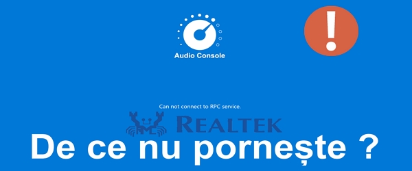 Realtek Audio Consolen käynnistyksen vianetsintä